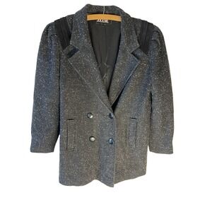 Vtg Union Made USA New York Girl Jacket Women 8 Pretty Woman Mob Old Money Heavy